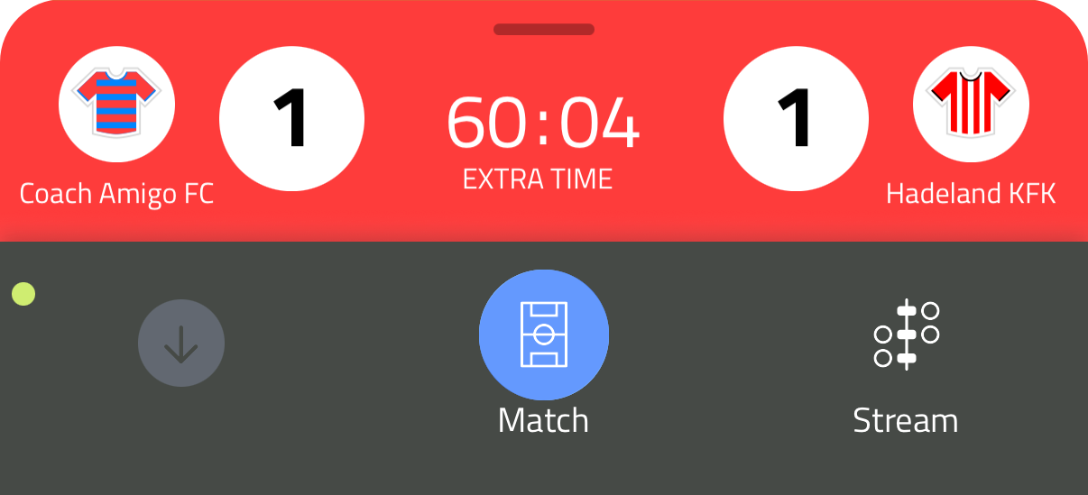 Time panel showing EXTRA TIME status
